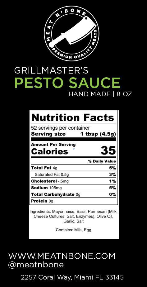 Grillmaster's Pesto Sauce - Meat N' Bone